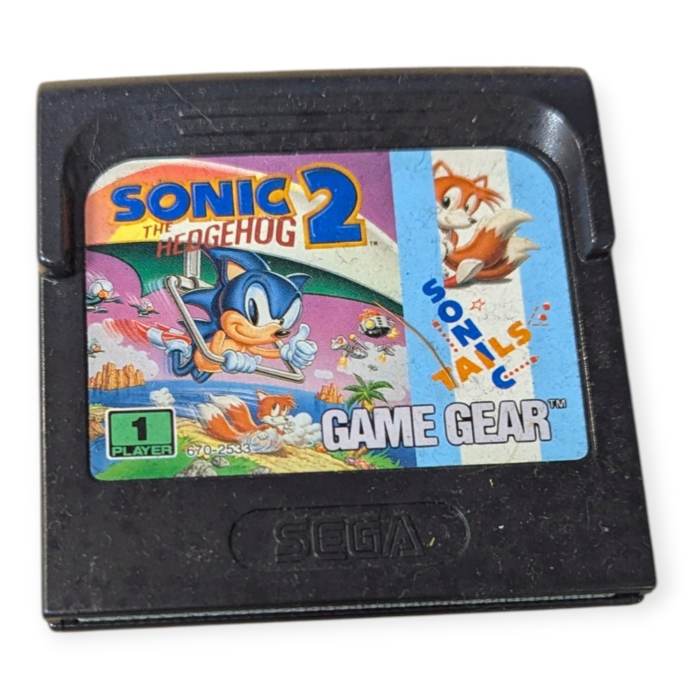 Sega Game Gear Sonic the Hedgehog 2 Video Game Cartridge‎ Made in Japan